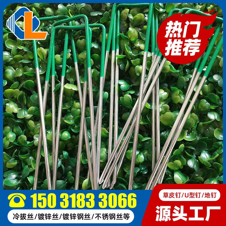 不銹鋼草皮釘 U型碼釘?shù)囊?guī)格都有哪些 U型釘土工格柵 U型抓釘